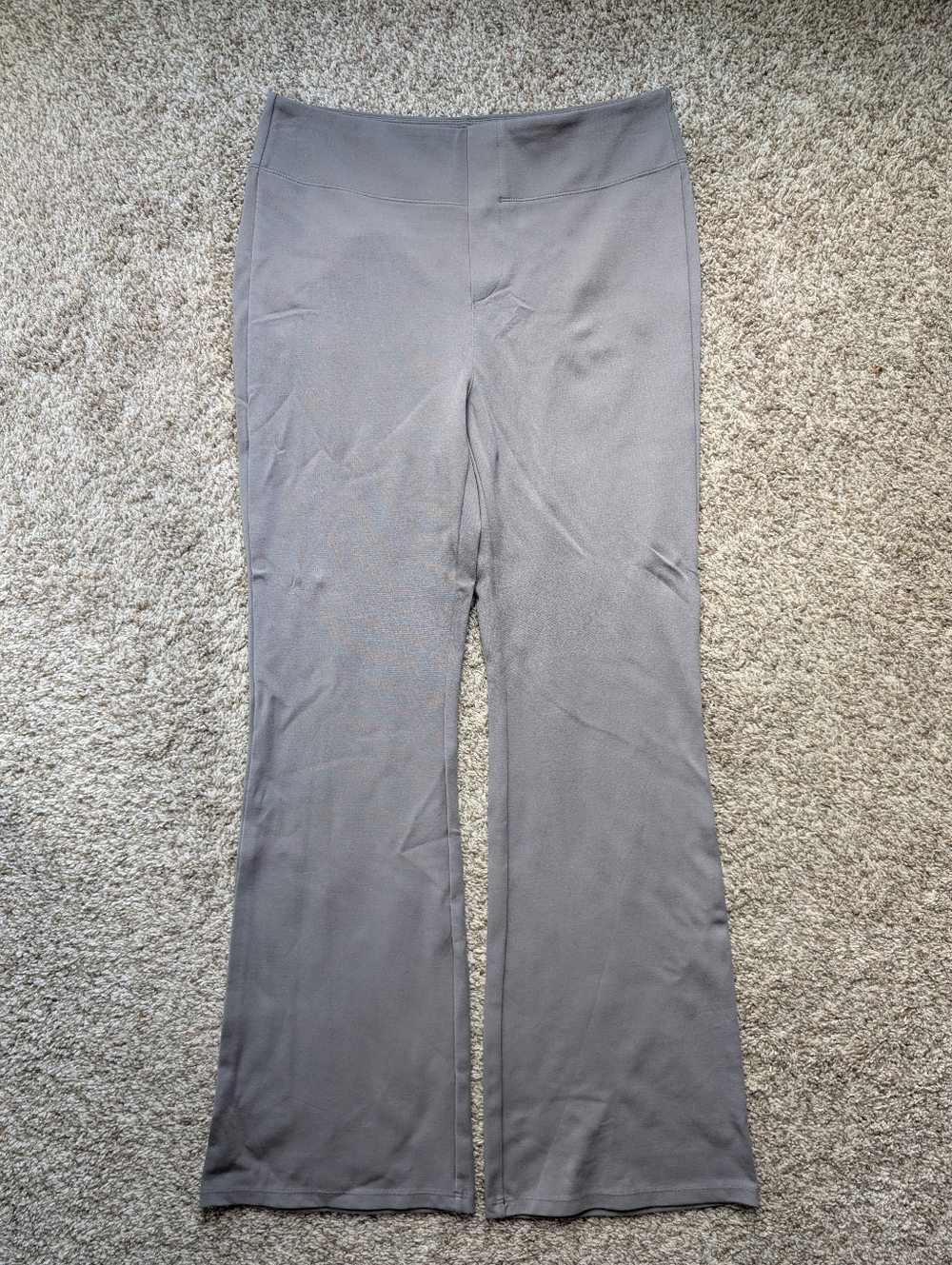 Halara Day Stretch Flex Gray Flared High Rise Pants Sz L Work Wear, Professional